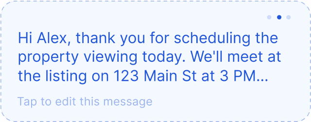 Suggested message example 2